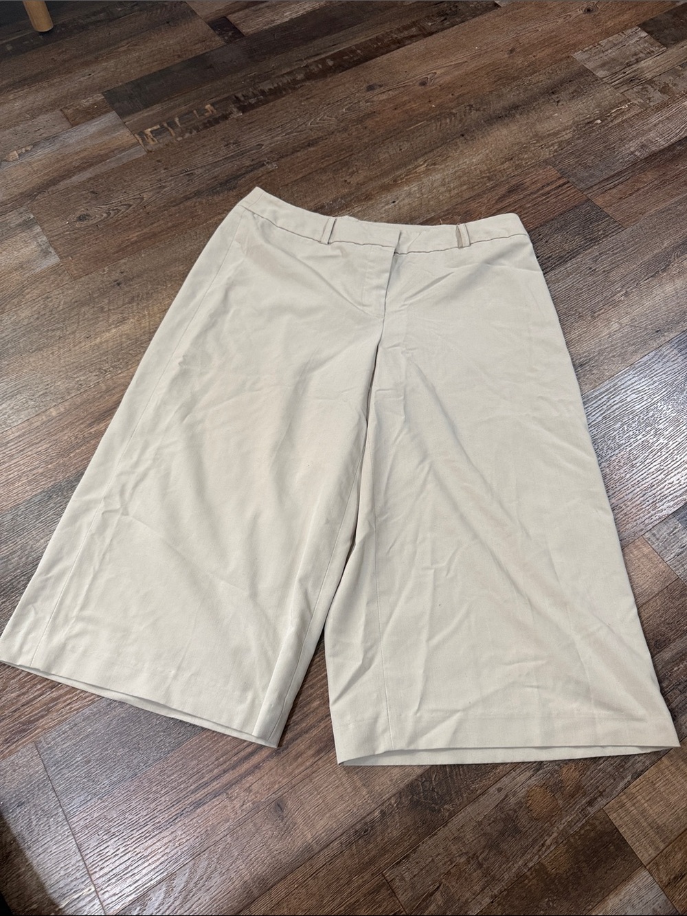 Worthington Cream Knee-Length Bermuda Shorts